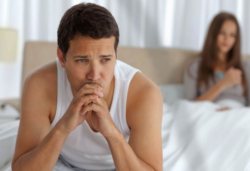 bolnost odnosa, pogoršanje potencije kod muškarca, jedan od znakova prostatitisa